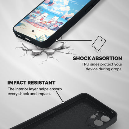 Picnic Time Shockproof Hybrid Protection (Metal + TPU) Back Case Cover
