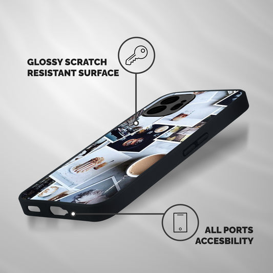Pictures Coffee Shockproof Hybrid Protection (Metal + TPU) Back Case Cover