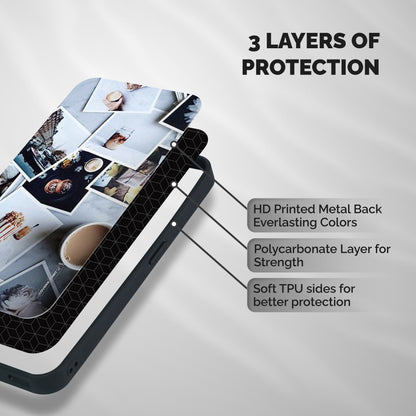 Pictures Coffee Shockproof Hybrid Protection (Metal + TPU) Back Case Cover