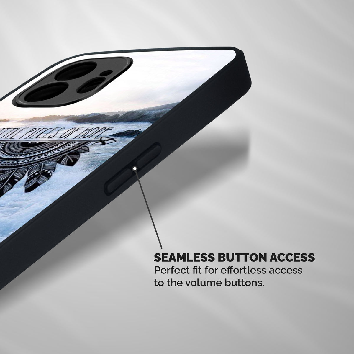 Pieces Of Hope Shockproof Hybrid Protection (Metal + TPU) Back Case Cover