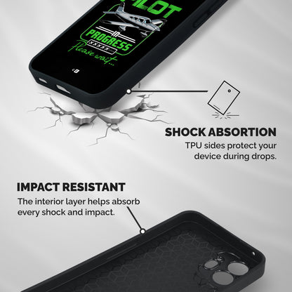 Pilot in Progress Shockproof Hybrid Protection (Metal + TPU) Back Case Cover