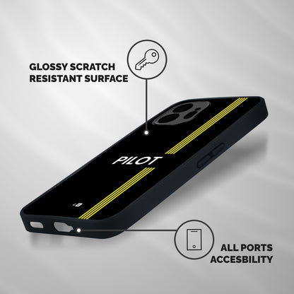 Pilot Stripes Shockproof Hybrid Protection (Metal + TPU) Back Case Cover