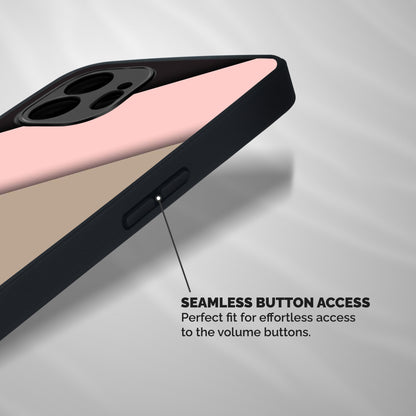 Pink Diagonal Shockproof Hybrid Protection (Metal + TPU) Back Case Cover