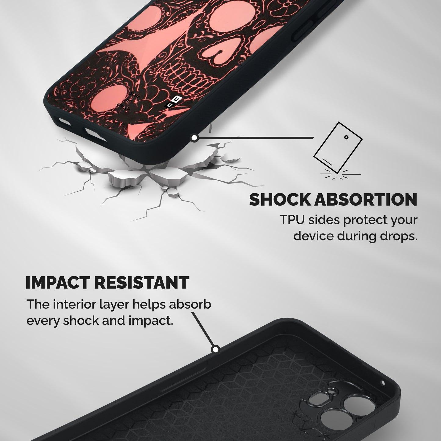 Pink Head Shockproof Hybrid Protection (Metal + TPU) Back Case Cover
