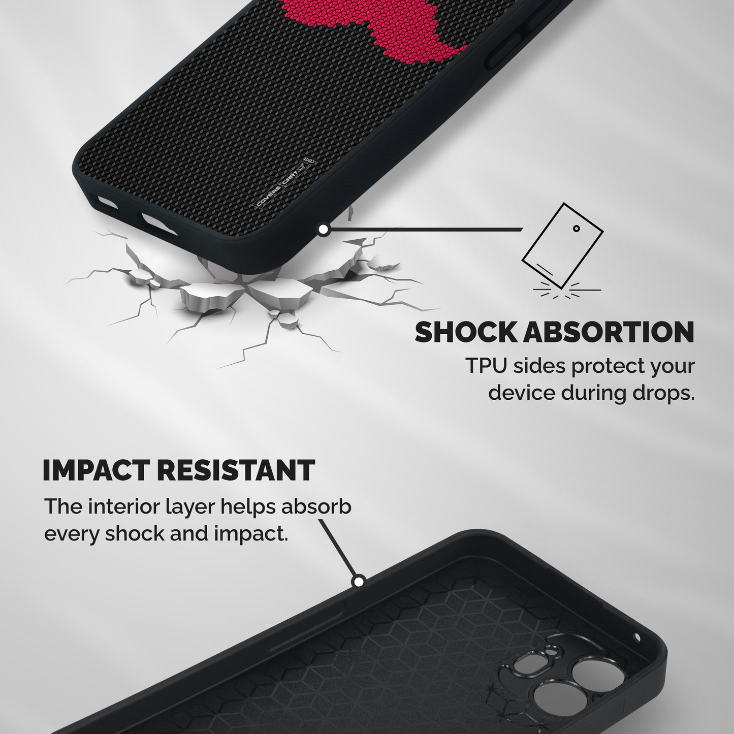 Pink Moustache Shockproof Hybrid Protection (Metal + TPU) Back Case Cover