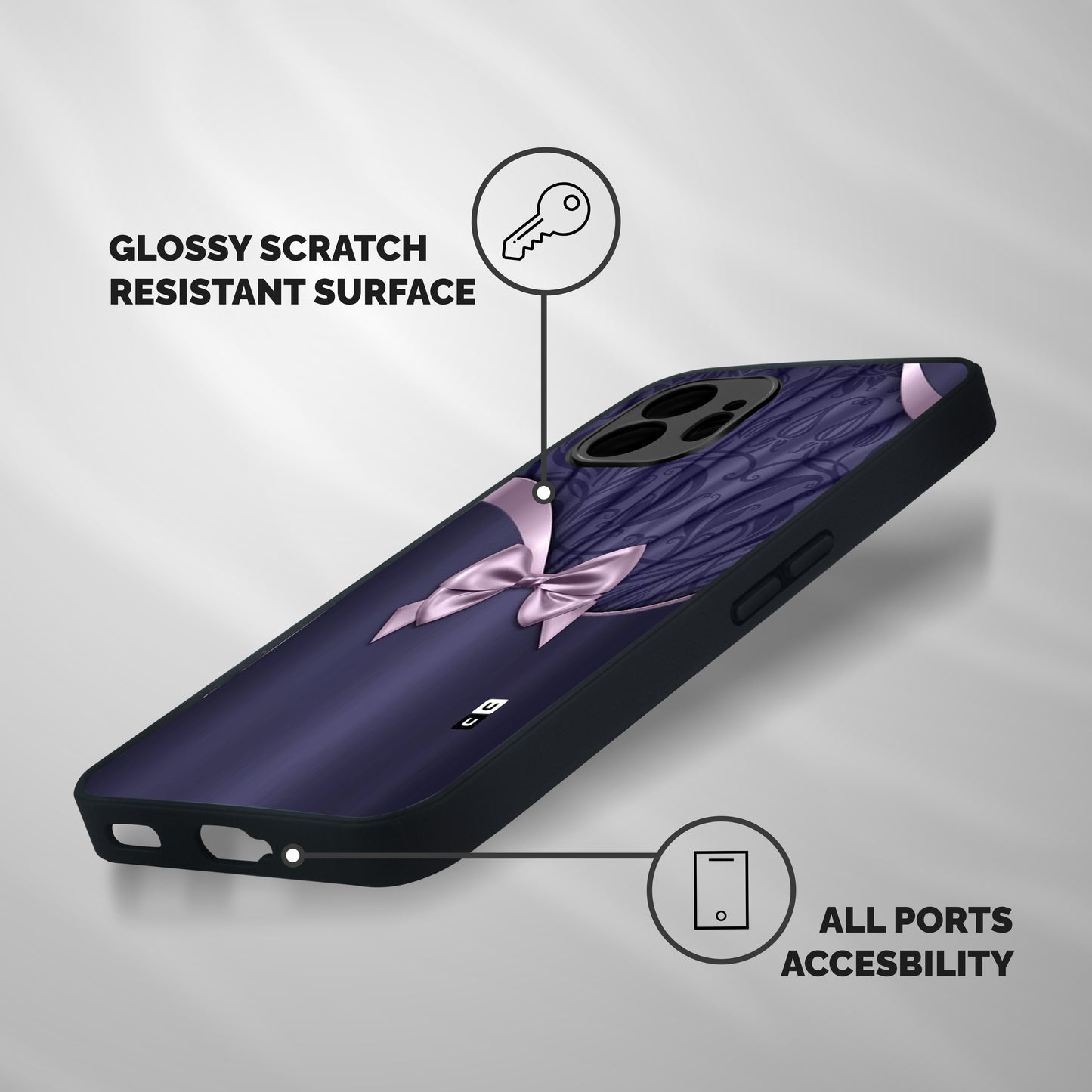 Pink Ribbon Shockproof Hybrid Protection (Metal + TPU) Back Case Cover