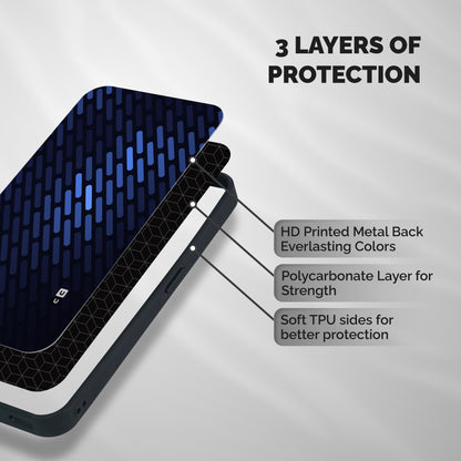 Pipe Shades Pattern Printed Shockproof Hybrid Protection (Metal + TPU) Back Case Cover