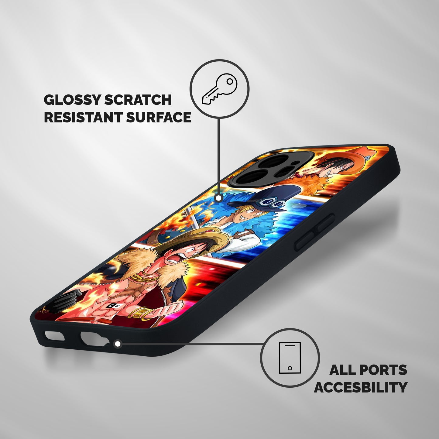 Pirate Brothers Shockproof Hybrid Protection (Metal + TPU) Back Case Cover