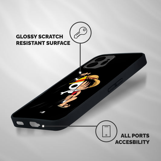 Pirate Luffy Shockproof Hybrid Protection (Metal + TPU) Back Case Cover