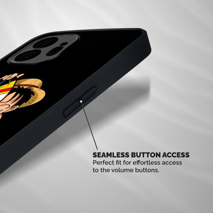 Pirate Luffy Shockproof Hybrid Protection (Metal + TPU) Back Case Cover