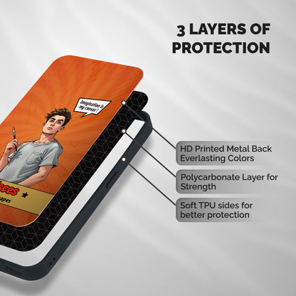 Pisces Dreamer Shockproof Hybrid Protection (Metal + TPU) Back Case Cover