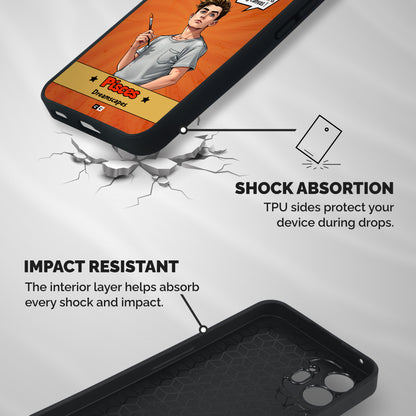 Pisces Dreamer Shockproof Hybrid Protection (Metal + TPU) Back Case Cover