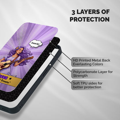 Pisces Dreams Shockproof Hybrid Protection (Metal + TPU) Back Case Cover