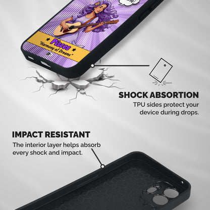 Pisces Dreams Shockproof Hybrid Protection (Metal + TPU) Back Case Cover