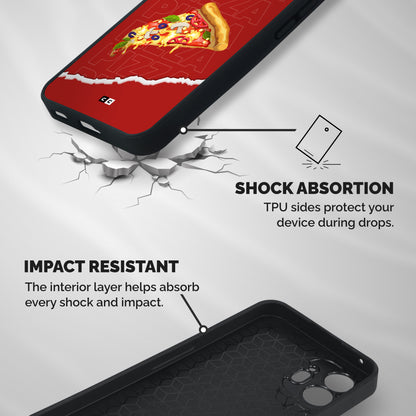 Pizza Lover Shockproof Hybrid Protection (Metal + TPU) Back Case Cover