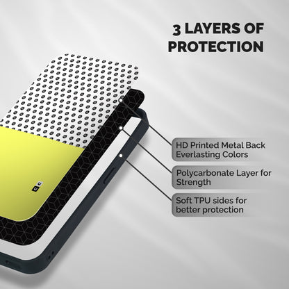 Plain and Pattern Shockproof Hybrid Protection (Metal + TPU) Back Case Cover
