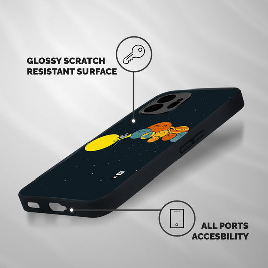Planet Family Shockproof Hybrid Protection (Metal + TPU) Back Case Cover