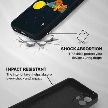 Planet Family Shockproof Hybrid Protection (Metal + TPU) Back Case Cover