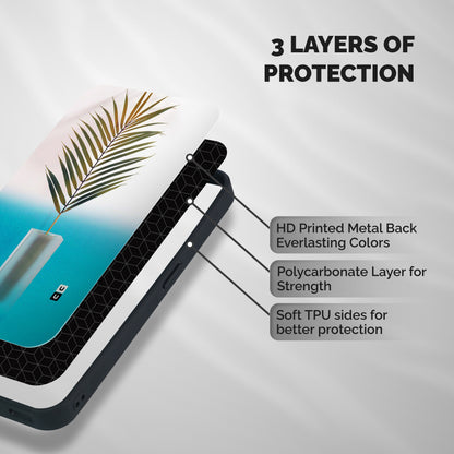 Plant Home Art Shockproof Hybrid Protection (Metal + TPU) Back Case Cover