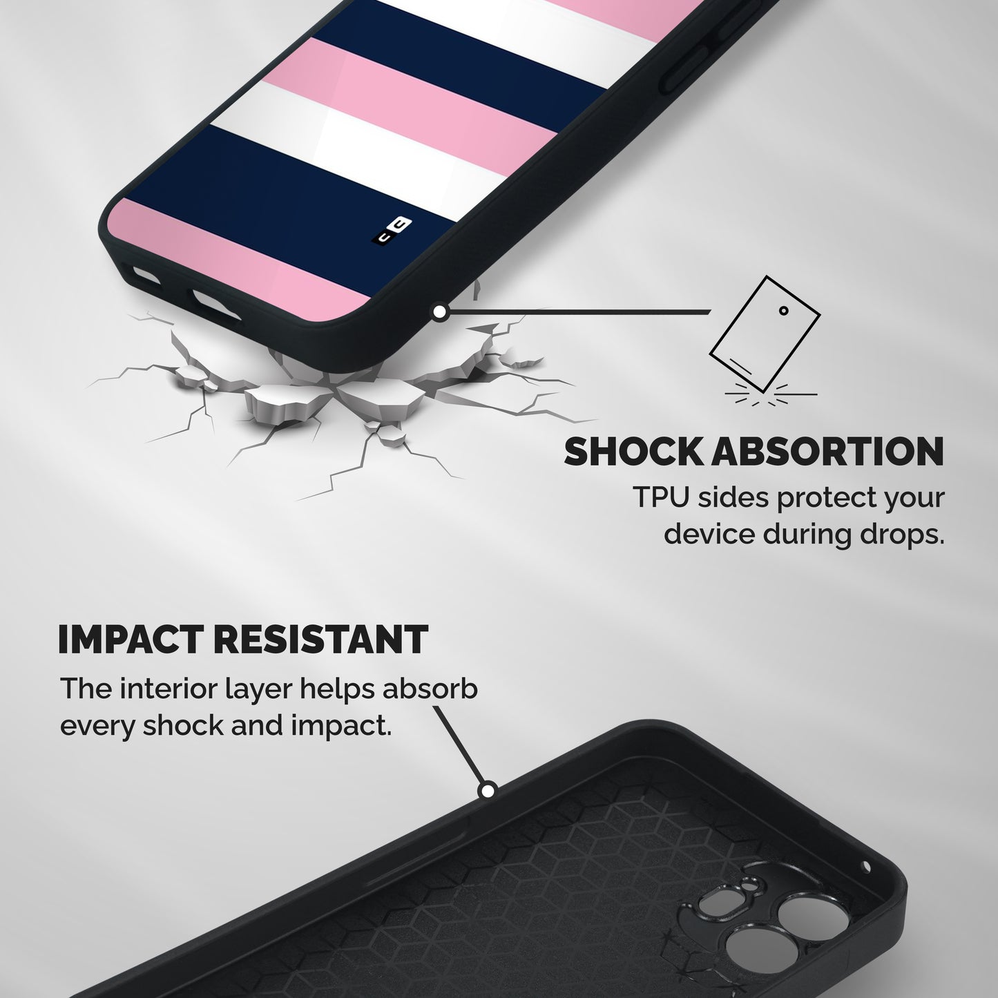 Play In Pastels Shockproof Hybrid Protection (Metal + TPU) Back Case Cover