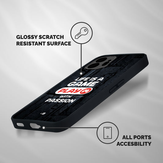 Play With Passion Shockproof Hybrid Protection (Metal + TPU) Back Case Cover