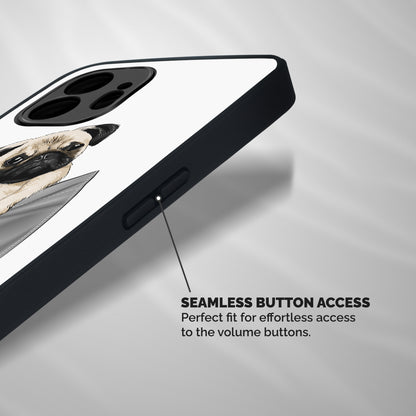 Pocket Pug Shockproof Hybrid Protection (Metal + TPU) Back Case Cover