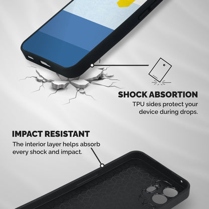 Pocket Stripes. Shockproof Hybrid Protection (Metal + TPU) Back Case Cover