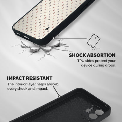 Polka Anchor Shockproof Hybrid Protection (Metal + TPU) Back Case Cover