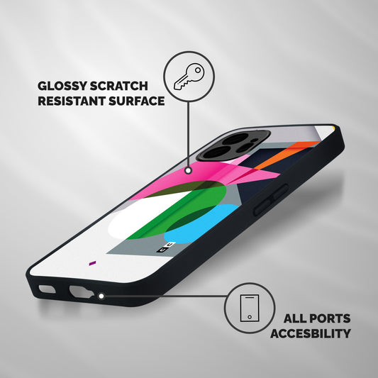 Polygons Cute Pattern Shockproof Hybrid Protection (Metal + TPU) Back Case Cover