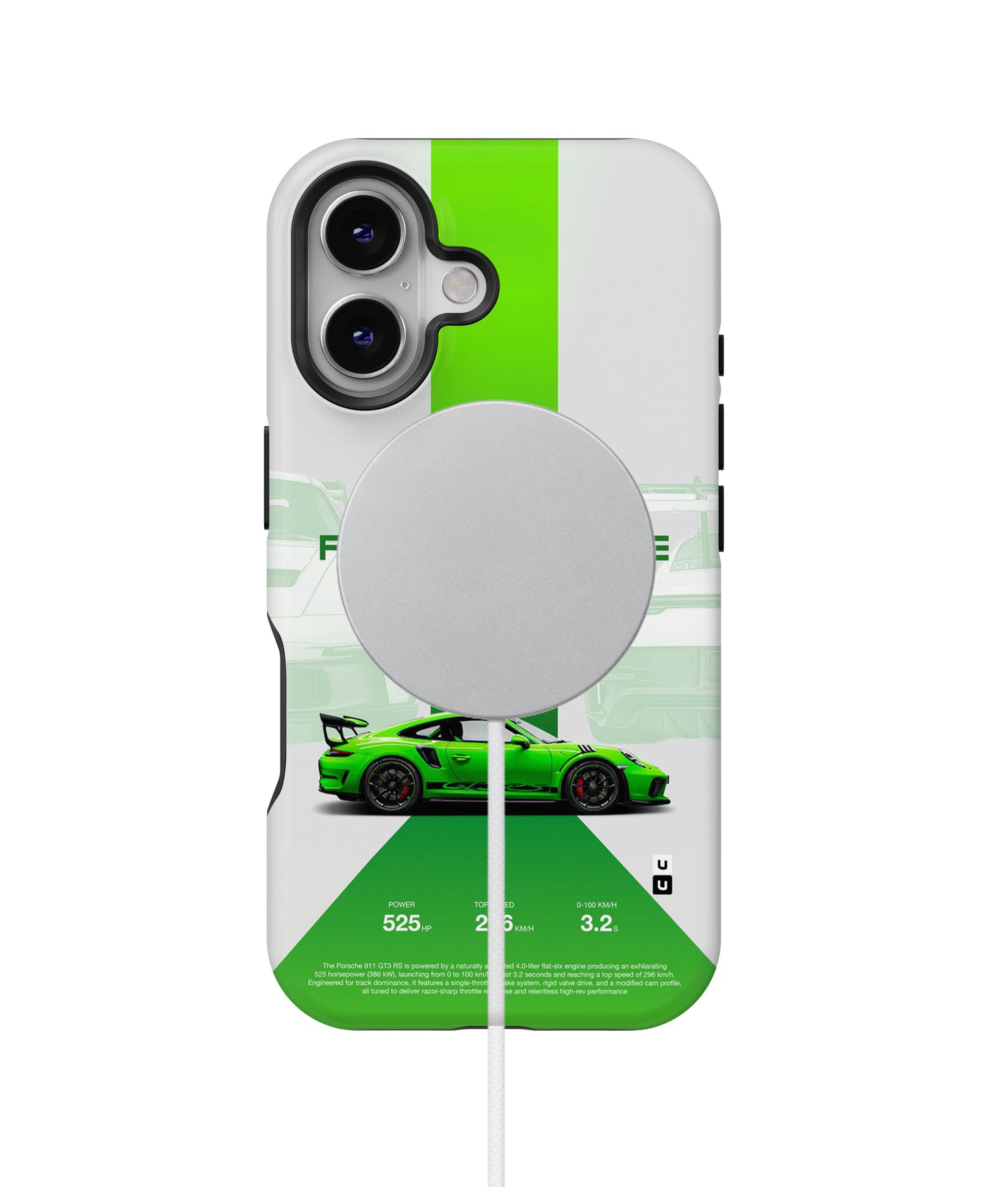 Porsche 911 Gt3 Rs Racing Stripe MagSafe Bumper Case