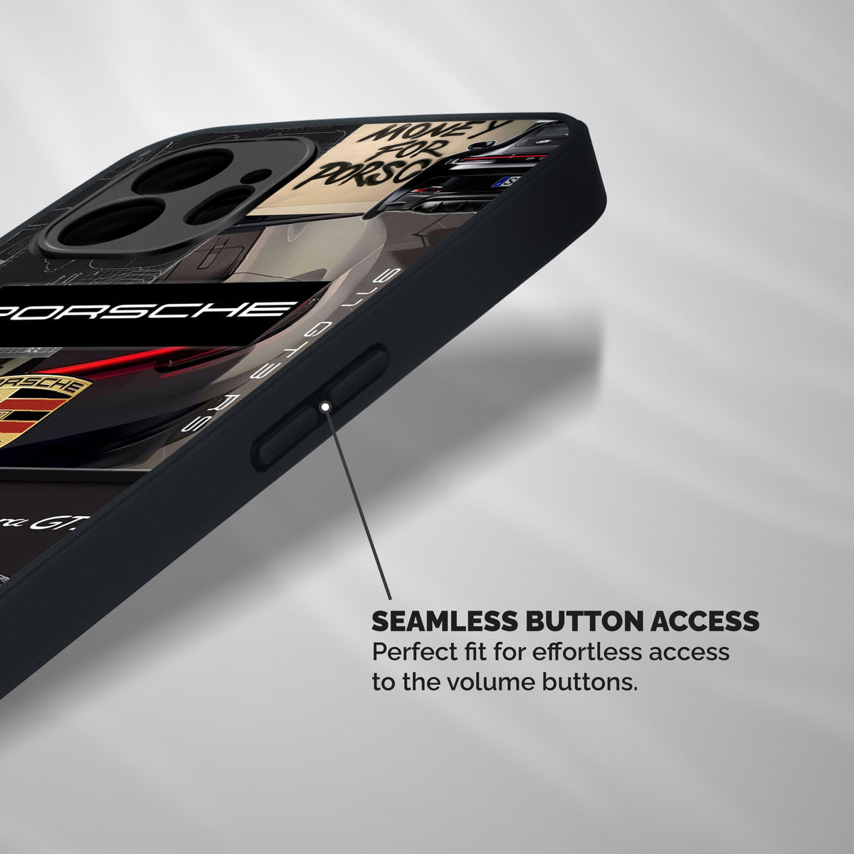 Porsche Heritage Collage Shockproof Hybrid Protection (Metal + TPU) Back Case Cover