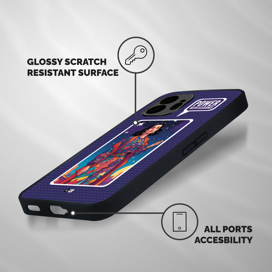 Power With Elegance Shockproof Hybrid Protection (Metal + TPU) Back Case Cover