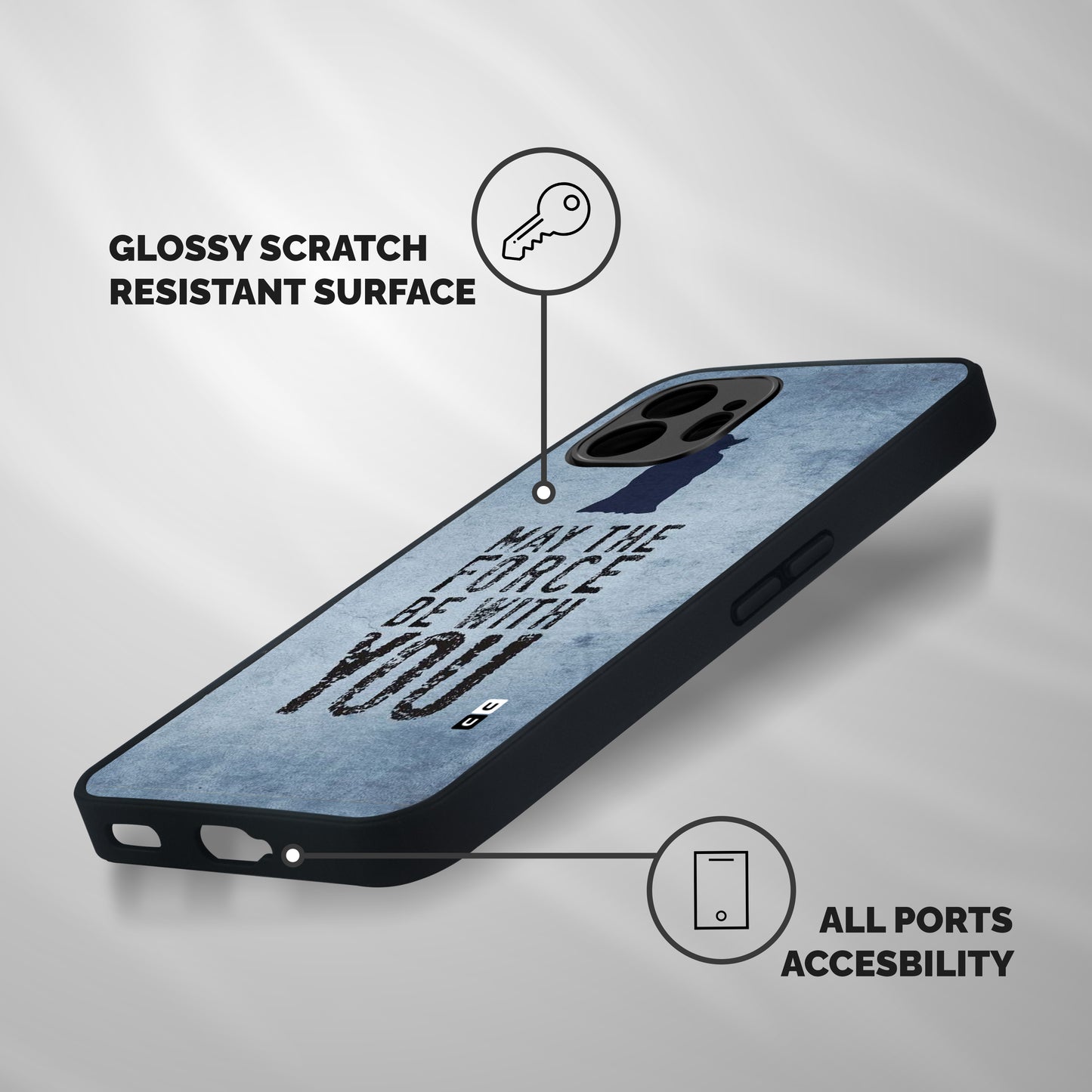 Power With You Shockproof Hybrid Protection (Metal + TPU) Back Case Cover