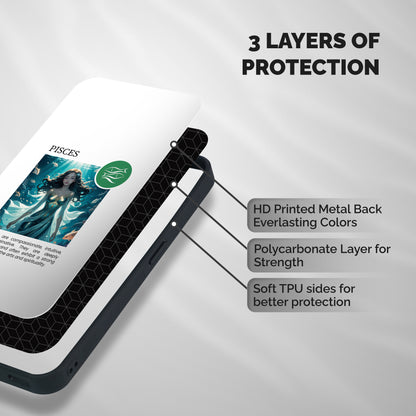 Precious Pisces Shockproof Hybrid Protection (Metal + TPU) Back Case Cover