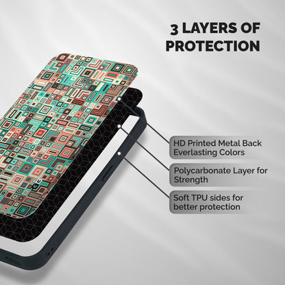 Pretty Boxes Design Shockproof Hybrid Protection (Metal + TPU) Back Case Cover