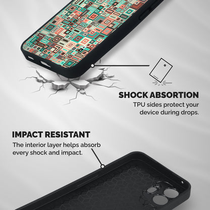 Pretty Boxes Design Shockproof Hybrid Protection (Metal + TPU) Back Case Cover