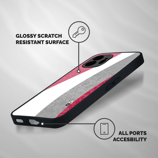 Pretty Flow Design Shockproof Hybrid Protection (Metal + TPU) Back Case Cover