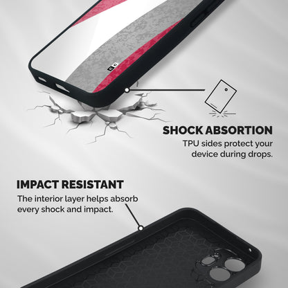 Pretty Flow Design Shockproof Hybrid Protection (Metal + TPU) Back Case Cover