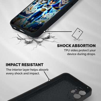 Prince Vegeta Shockproof Hybrid Protection (Metal + TPU) Back Case Cover