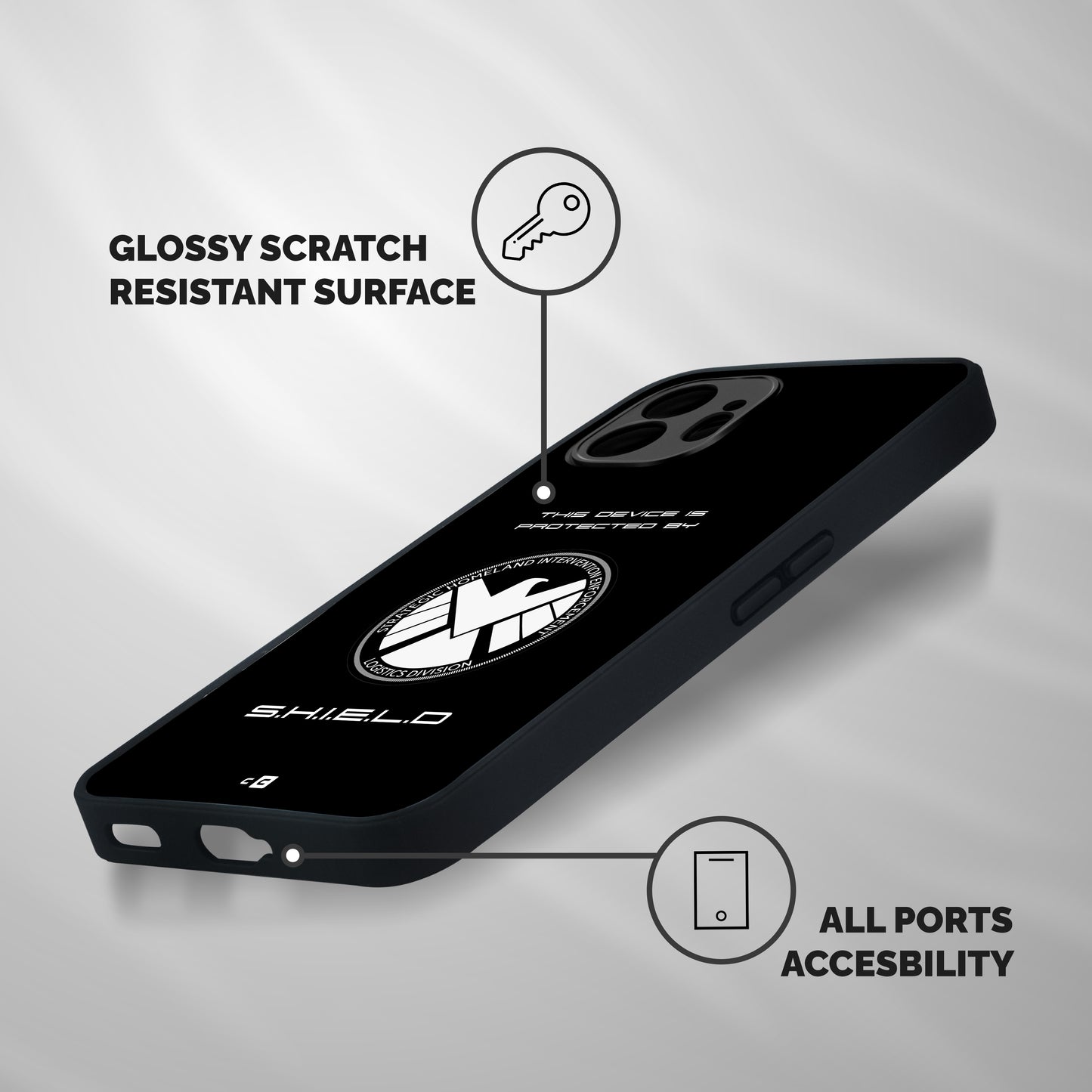 Protected Device Shockproof Hybrid Protection (Metal + TPU) Back Case Cover