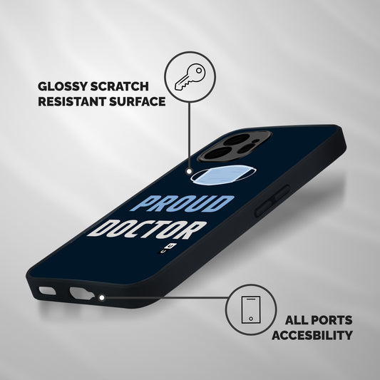 Proud Doctor Shockproof Hybrid Protection (Metal + TPU) Back Case Cover