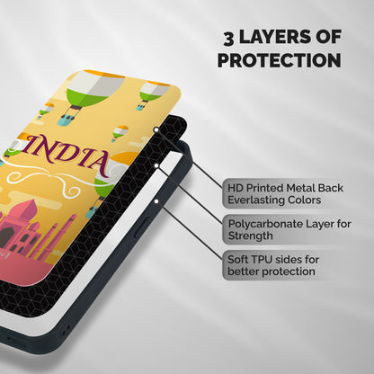 Proud To Be Indian Shockproof Hybrid Protection (Metal + TPU) Back Case Cover