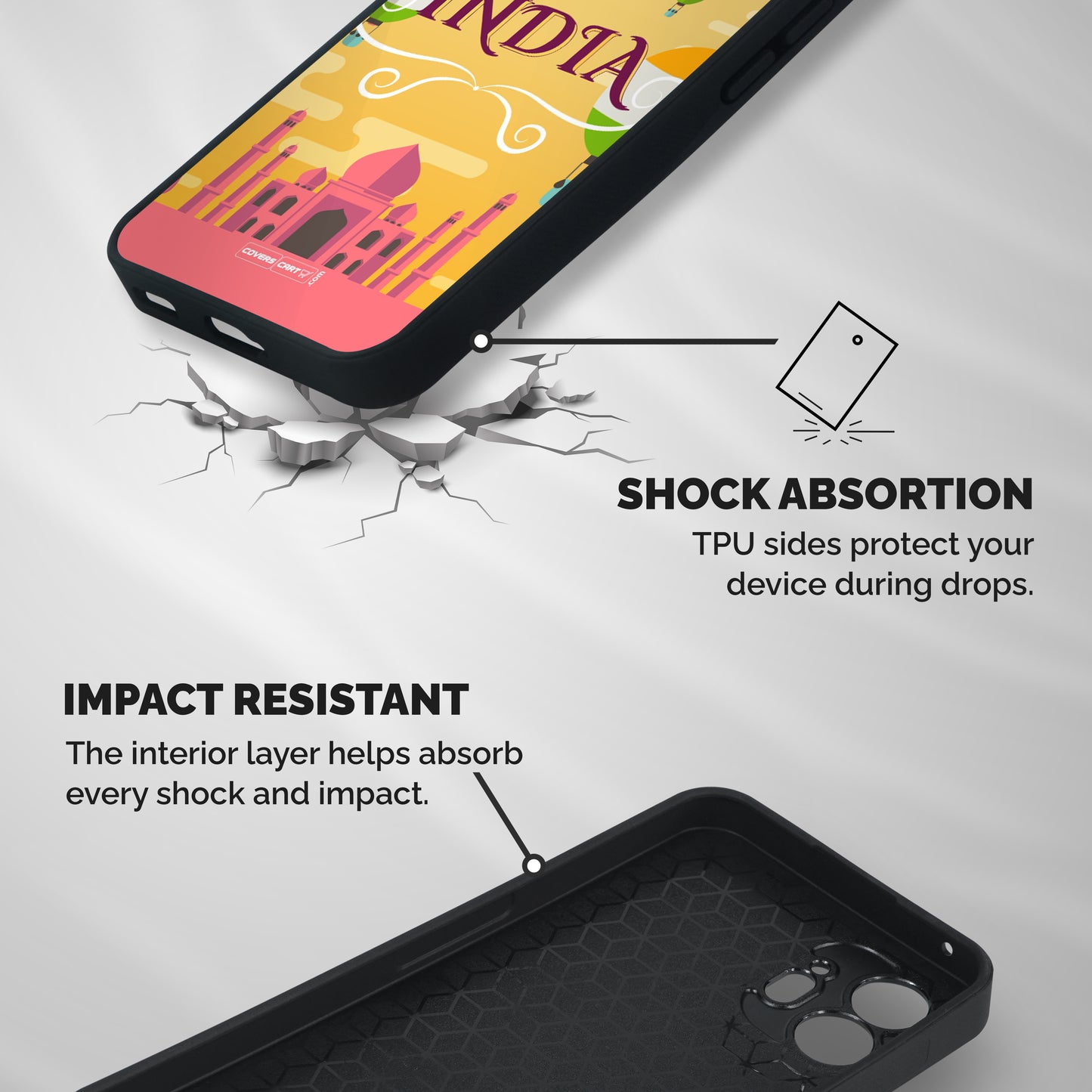 Proud To Be Indian Shockproof Hybrid Protection (Metal + TPU) Back Case Cover