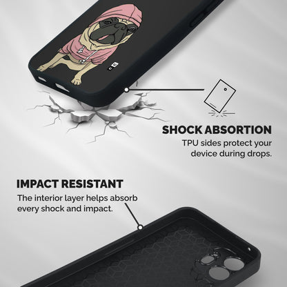 Pug Swag Shockproof Hybrid Protection (Metal + TPU) Back Case Cover