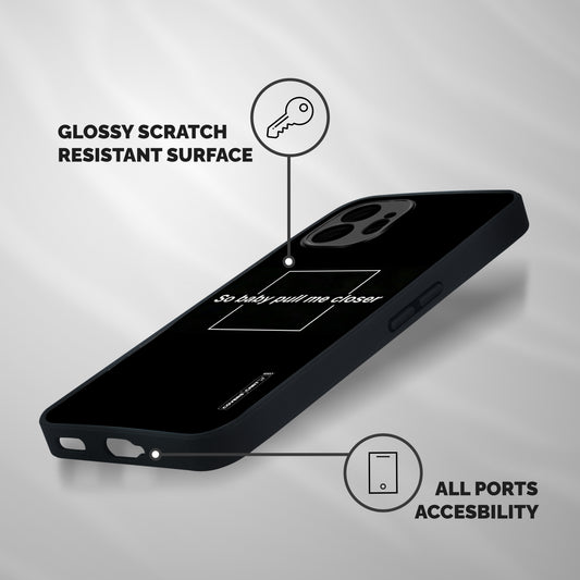 Pull Me Closer Shockproof Hybrid Protection (Metal + TPU) Back Case Cover