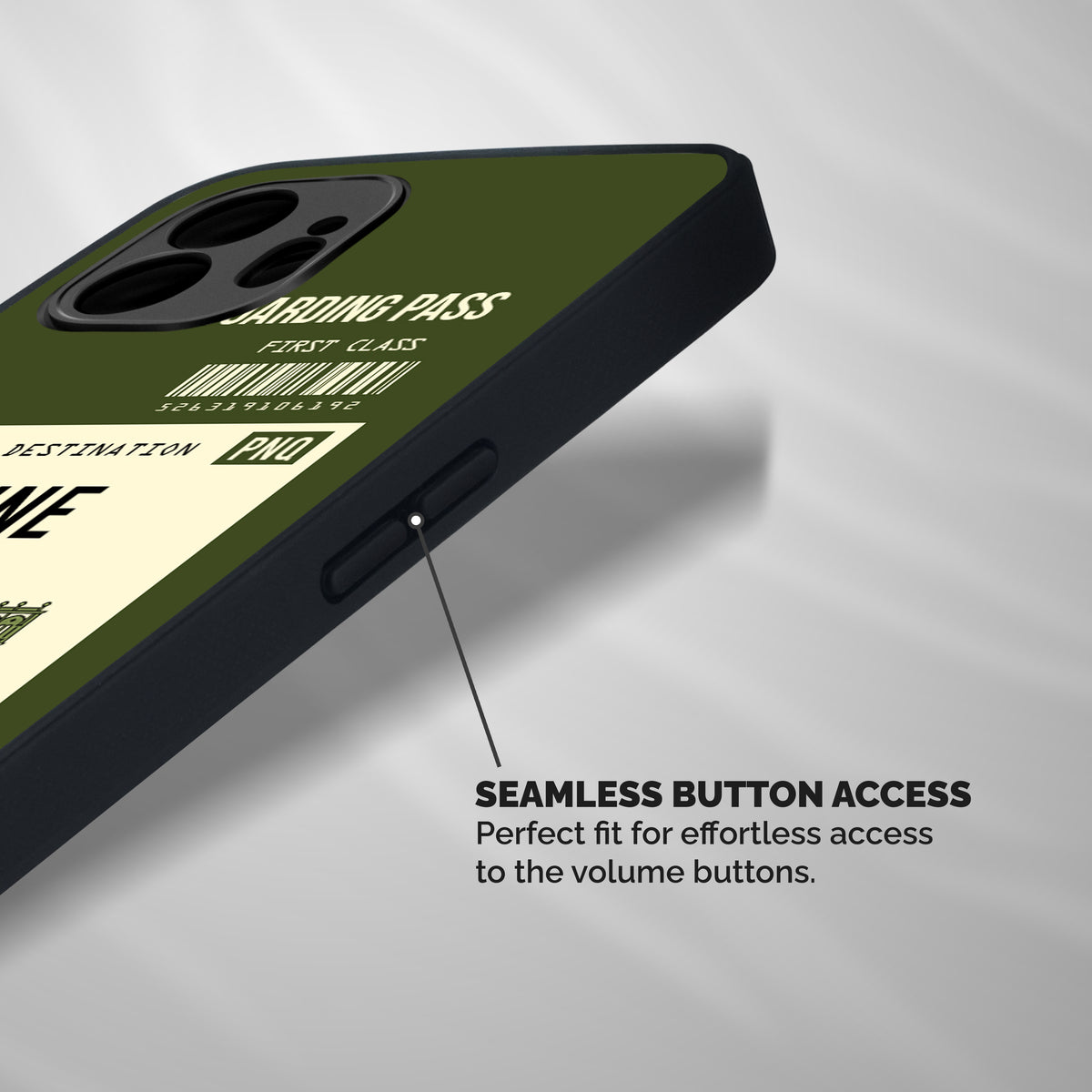 Pune Boarding Pass Shockproof Hybrid Protection (Metal + TPU) Back Case Cover