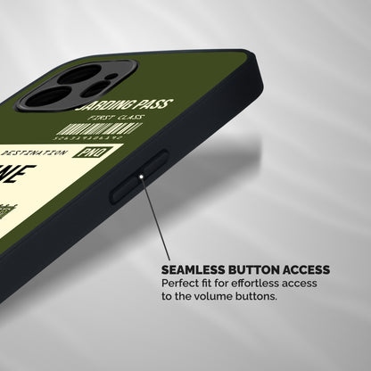 Pune Boarding Pass Shockproof Hybrid Protection (Metal + TPU) Back Case Cover