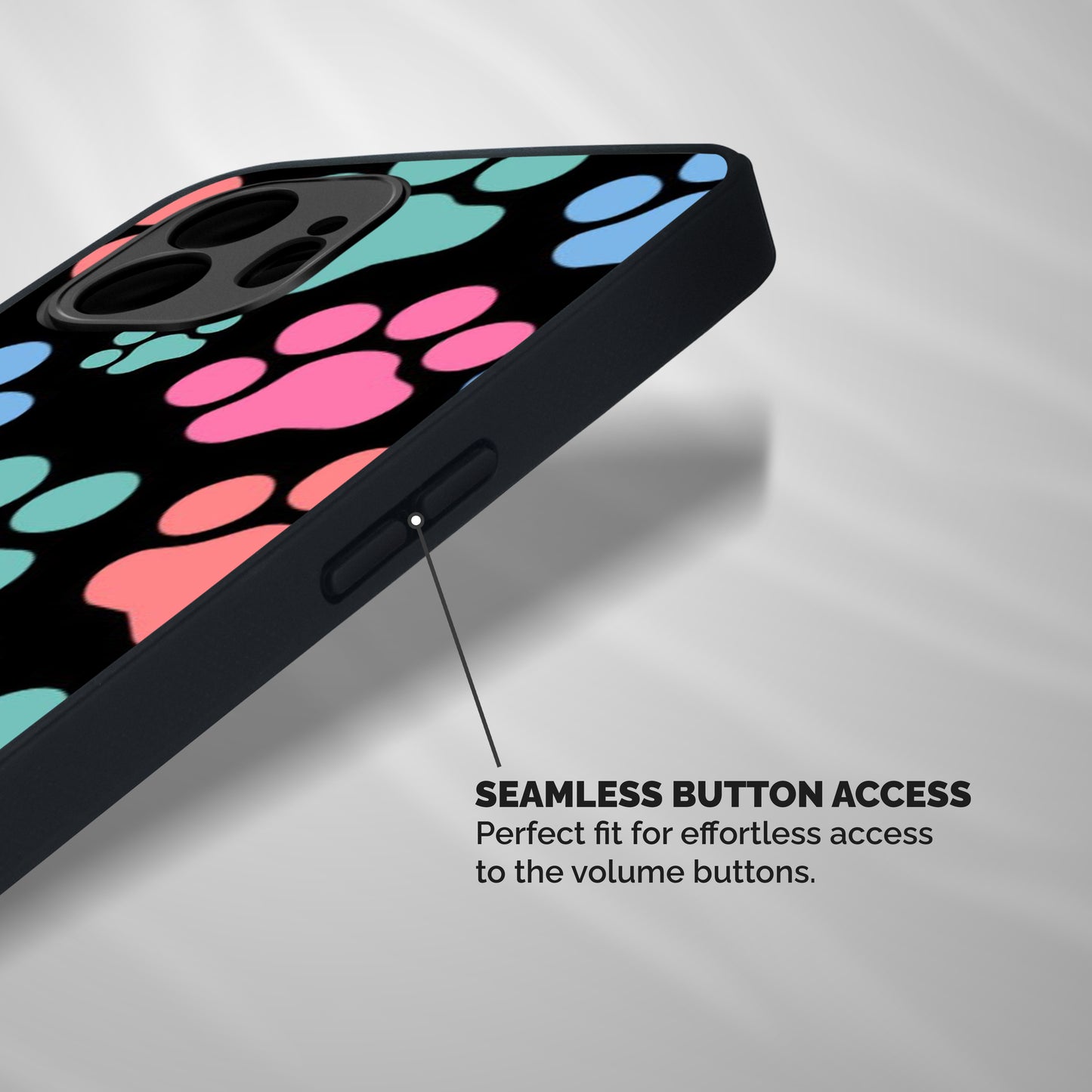 Puppy Paws Shockproof Hybrid Protection (Metal + TPU) Back Case Cover