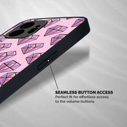 Purple Diamond Designs Shockproof Hybrid Protection (Metal + TPU) Back Case Cover