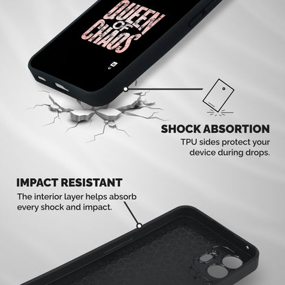 Queen of Chaos Shockproof Hybrid Protection (Metal + TPU) Back Case Cover